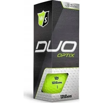 Golfový míček Golfové míčky WILSON DUO OPTIX zelené matné 3 ks