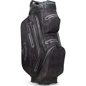 Golfový bag Golfový bag Callaway ORG 14 HD (na vozík) - olivově zelená/vzor kohoutí stopy