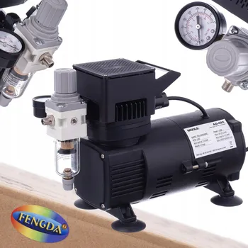 Kompresor Kompresor AG-420 FENGDA pro Airbrush 2x Ventilátor 4,5 bar reduktor + filtr