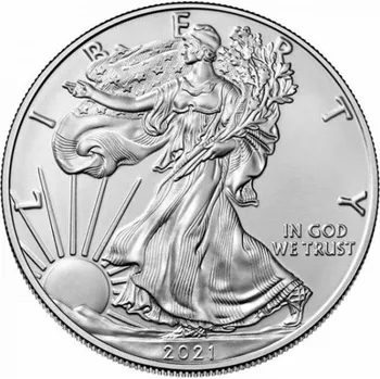 Stříbrná mince 1 Oz American Eagle 2021 typ 2