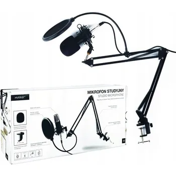 Mikrofon Studiový mikrofon Hykker s kabelem a nastavitelným stativem