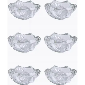 Skleněné misky na salát, svačinu, dipy, malé misky 12 cm 6 ks Queen