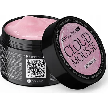 Lak na nehty Excellent PRO Cloud Mousse Sugar Kiss 50g gel s jemnými třpytkami