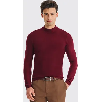 Podprsenka Hladký pánský pologolf v barvě bordó Basic Pako Lorente vel L