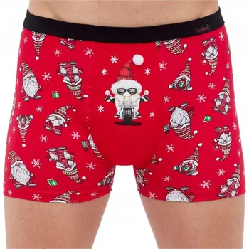 Pánské spodní prádlo CORNETTE Pánské bavlněné boxerky vánoční Rider 007/77 M