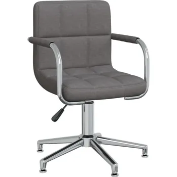 Jídelní židle Otočná jídelní židle tmavě šedá textil IM_3088063