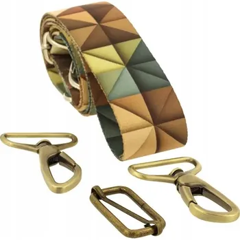 Kabelka Pásek ke kabelce 40mm MIRAGE nastavitelný ZEPNIJ Staré zlato Kabelka Držadlo