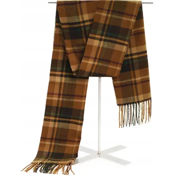 Šála PÁNSKÁ ŠÁLA Zimní Teplá HNĚDÁ KARAMELOVÁ Kostkovaná Pako Jeans