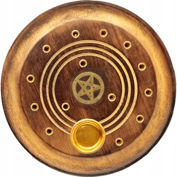 Obraz Podložka pod vonné tyčinky Puckator dřevěná 10 x 10 cm