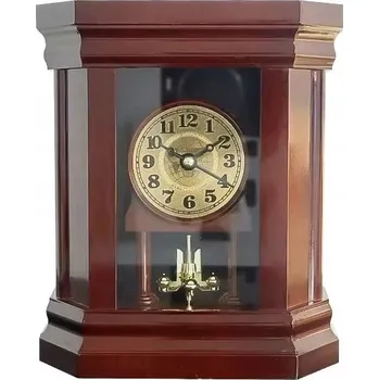 Hodiny Krásné nové starožitné krbové hodiny, stolní, bronzové 18,5x16 cm