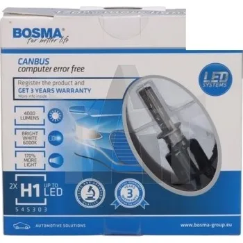 Autožárovka Žárovka 12/24V H1 LED 4000lm P14,55 Bosma 6063