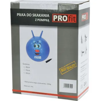 Gymnastický míč Gymnastický míč s úchyty Profit 55 cm, odstíny modré