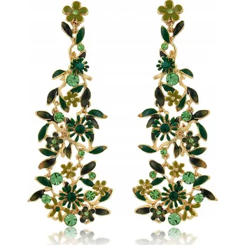 Náušnice Náušnice zelené kytičky z kolekce Blossom (P8157AU/2/Z)