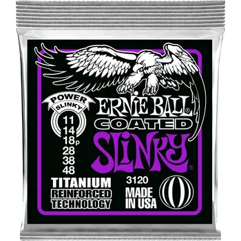 Strunný nástroj Ernie Ball 3120 Potahované struny Ti Power Slinky