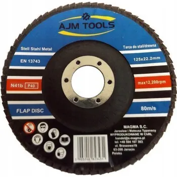 Brusný kotouč Lamelový brusný kotouč AJM Tools 125 mm zrnitost 40