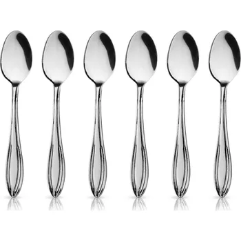 Příbor 6x Ocelové lžičky na kávu espresso, malá sada lžiček ORION