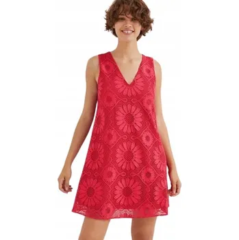 Dámské šaty Desigual koktejlové šaty s krajkou, mini, velikost XS