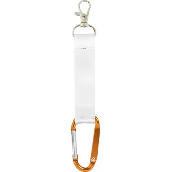 Reklamní SuboRing Double RPET přívěšek na klíče na zakázku, oranžová