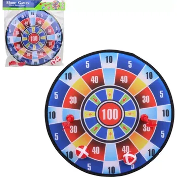 Terč se šipkami a míčky, softový, 36 cm