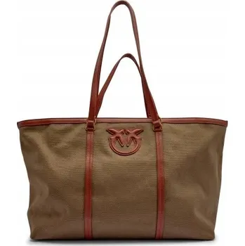 Kabelka Pinko shopper kabelka látková zelená
