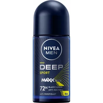 NIVEA Men Deep Sport 50 ml kuličkový antiperspirant pro muže s aktivním uhlím