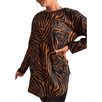 Dámská košile Genesy tunika T1639 oversize s kulatý výstřihem, velikost 48