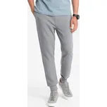 Ombre Teplákové kalhoty OM-PASK-0129 Šedá Regular Fit XL