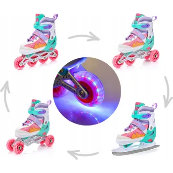 Kolečkové brusle KOLEČKOVÉ BRUSLE 4V1 KOLEČKOVÉ BRUSLE BRUSLE NA LED KOLEČKOVÉ BRUSLE KOLEČKOVÉ BRUSLE VELIKOST 30-33