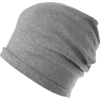 Čepice Bavlněná čepice dámská, velké, 2 šedá
