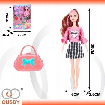 Panenka Panenka Barbie s Růžovou Kabelkou a Moderní Sukní