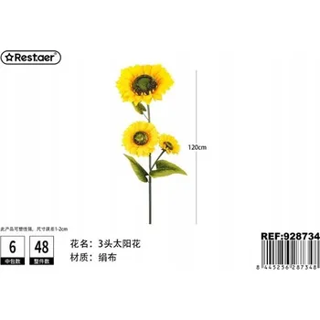 umělá květina Rest.aer- Jeden slunečnice 120 CM