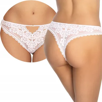 Kalhotky Tanga GIZELA s krajkou polské sexy *XXL* bílé