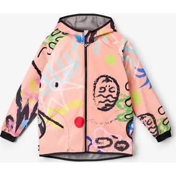 Chlapecká bunda Dětská softshellová bunda s fleecem Basic, Meruňková, Fantazie Velikost: 110/116