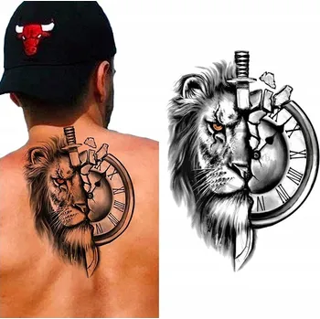 Odstranitelné tetování Dočasné smývatelné tetování LEV / MEČ / HODINY