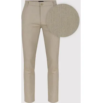 Pánské kalhoty Béžové klasické pánské kalhoty Pako Lorente W42 L34