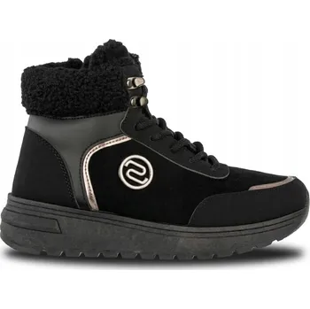 Dámská zimní obuv Dámské Kotníkové Boty Gillera Černé Zateplené Zimní Teplé Módní 37