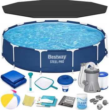 Bazén Bazén Bestway kulatý rámem 28,5 x 366 cm