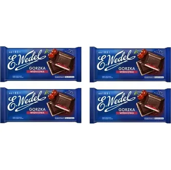 Čokoláda E. Wedel Hořká Čokoláda plněná třešňovou příchutí 100 g