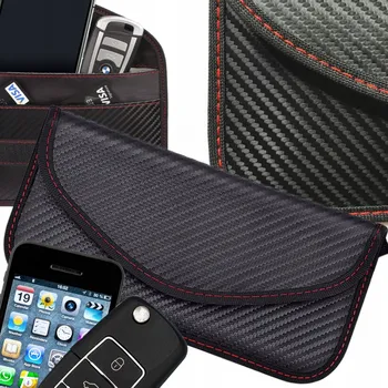 Pouzdro na mobilní telefon Klatka faradaya pouzdro na telefon klucz blokada, karty, obal, karbonové