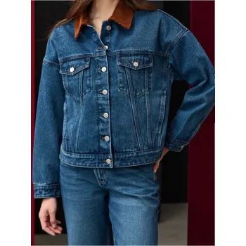 Dámská casual bunda Sinsay - Džínová bunda - modrá - 808FI-55J - 808FI-55J-XS