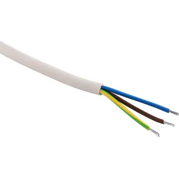 elektrický kabel Kabel silikonový CSSS V05SS-F 3Cx0,75, NKT, bílý - 1 m (V05SS-F 3Cx0.75)