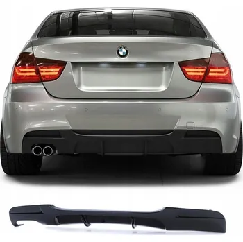 autokoberec BMW E90 E91 2005-2012 M SPORT M PAKET DIFUZÉR ZADNÍHO NÁRAZNÍKU ČERNÝ LESKLÝ