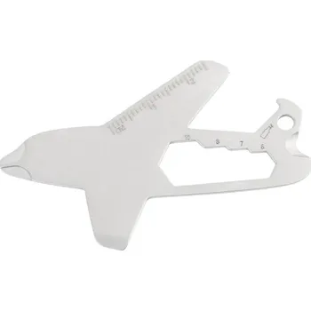 Reklamní Aerofix RSS přívěsek na klíče s multifunkčním nástrojem, stříbrná