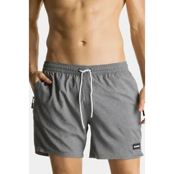 Pánské plavky Atlantic KMB-215 plavky bermudy šedé M