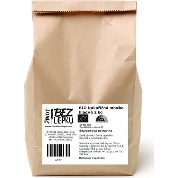 Mouka Život bez lepku BIO kukuřičná mouka hladká 2 kg