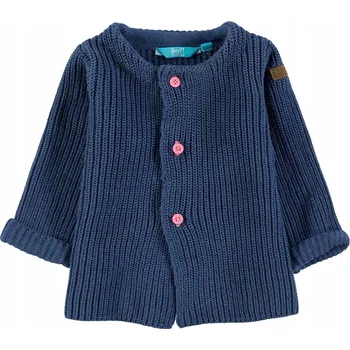 Tmavě modrý kojenecký rozepínací svetřík Lief, vel.