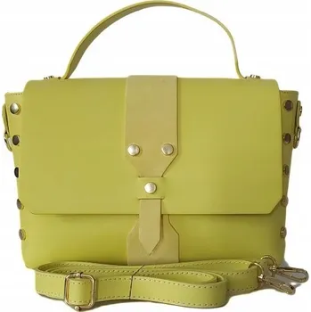 Kabelka Vera Pelle kabelka z pravé kůže žlutá