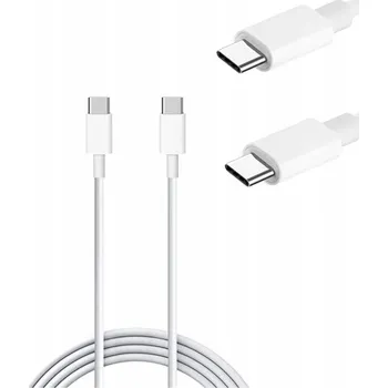Datový kabel USB-C kabel na USB-C 3A 2m bílý ECONOMY USB 3.0 PD USB-C #34162