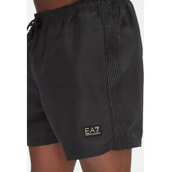 Pánské plavky Pánské plavky Emporio Armani černé kraťasy XL polyester