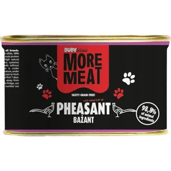 Krmivo pro kočku BUBA - More Meat - Monoproteinové krmivo pro dospělé kočky - bažant - 185 g